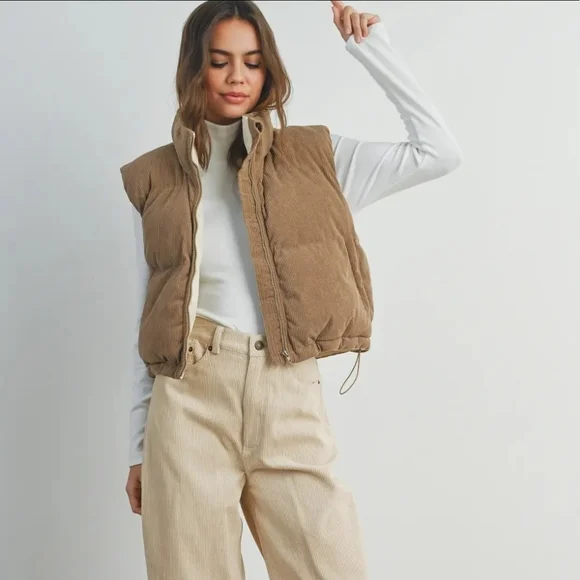 Corduroy Puffer Vest - Picture 5 of 5